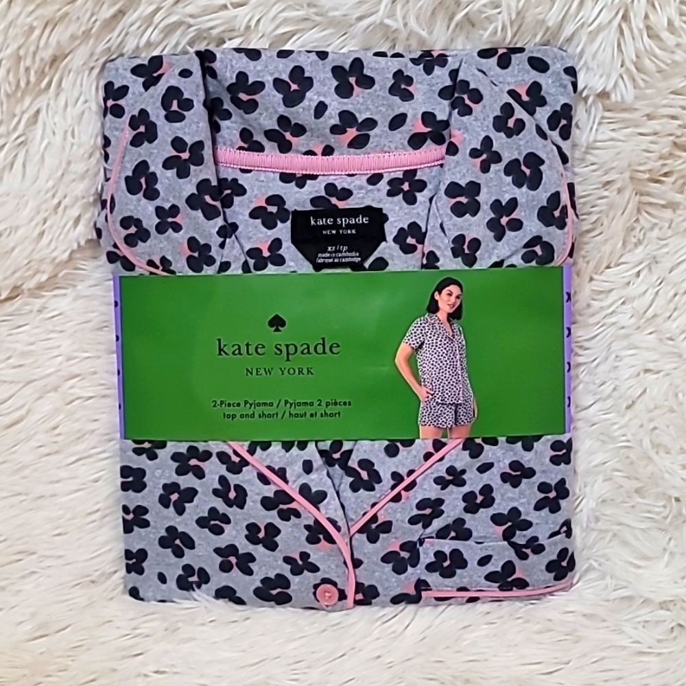 Kate Spade Women's Pajamas, 2 piece, Flowers